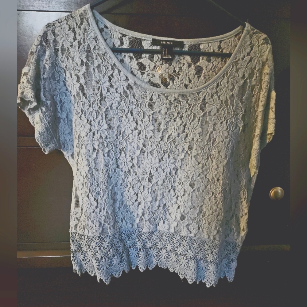 Lace crop top